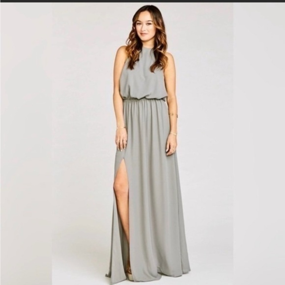Show Me Your MuMu Heather Halter Dress